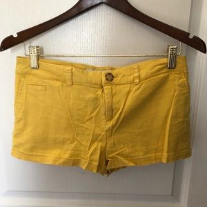 Mustard color shorts